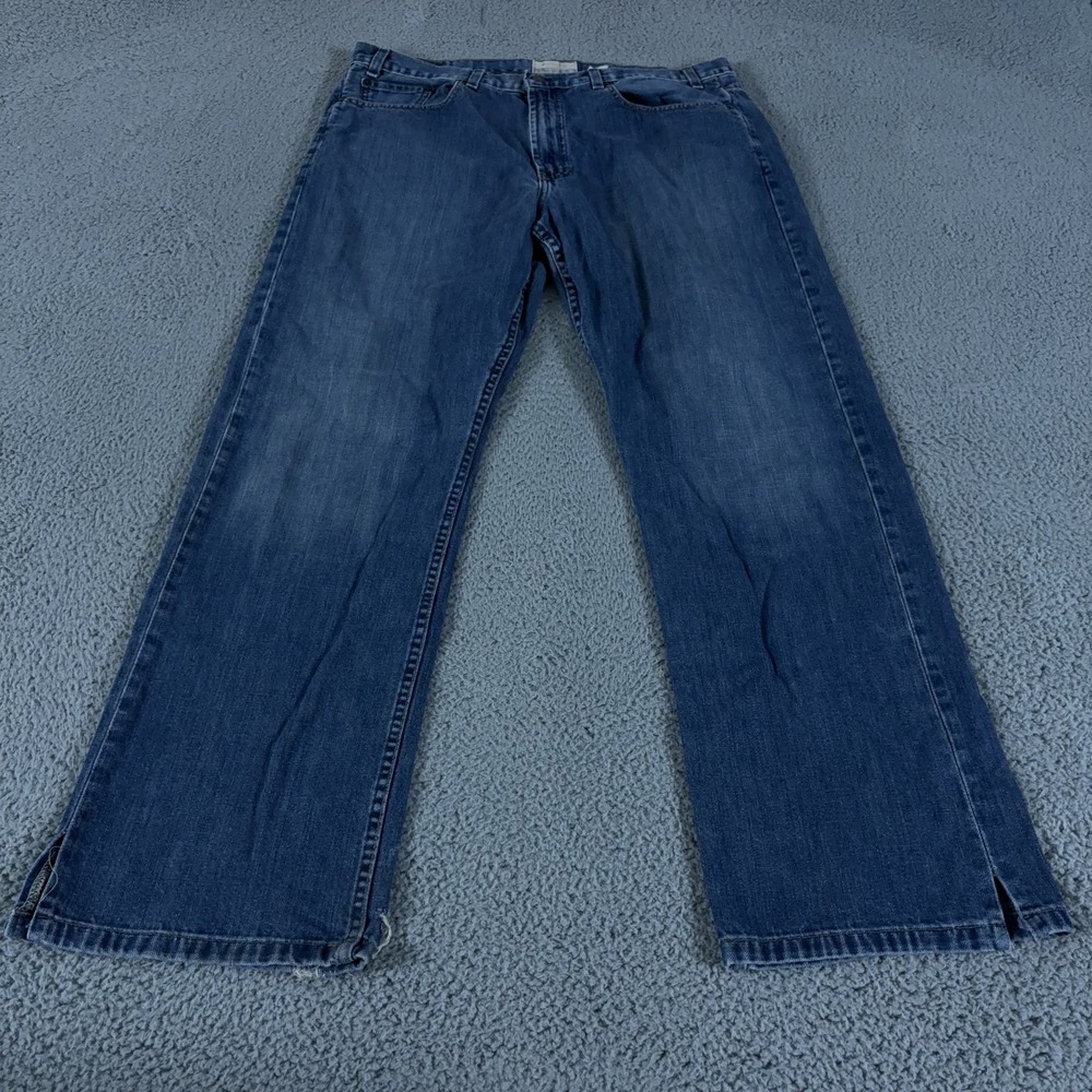 VINTAGE Old Navy Jeans Mens 38x34 Blue Loose Straight Baggy Wide Skate Y2K Denim